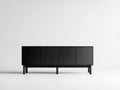 Meuble d'entrée - MDF-métal - 180x42x78 cm - Noir - Moderne