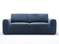 Canapé 2 places - Tissu - 188x90x78 cm - Bleu foncé - Moderne