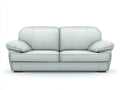 Canapé 2 places - Cuir synthétique - 178x88x82 cm - Gris clair - Moderne